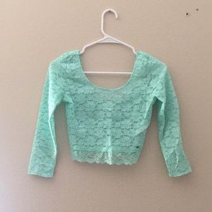 Lace crop top